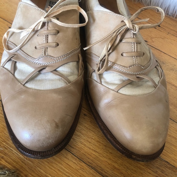 Vintage Bally Leather Oxford Saddle Shoes 9 D - Picture 5 of 11